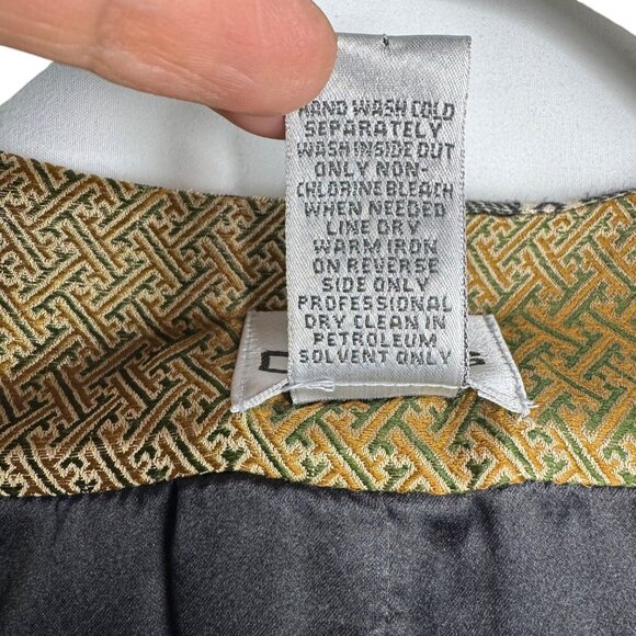 Chicos‎ Size 1 (M/8) Women's Wool Blend Vest Beaded Sequins Patchwork Artsy Boho - Picture 9 of 11